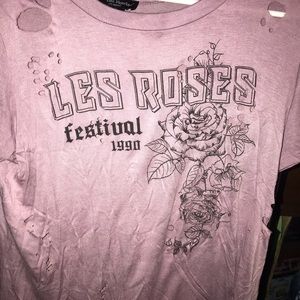 Distressed Mauve Shirt